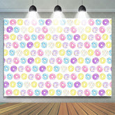 Lofaris Sweet Regular Order Donut Theme Happy Birthday Backdrop
