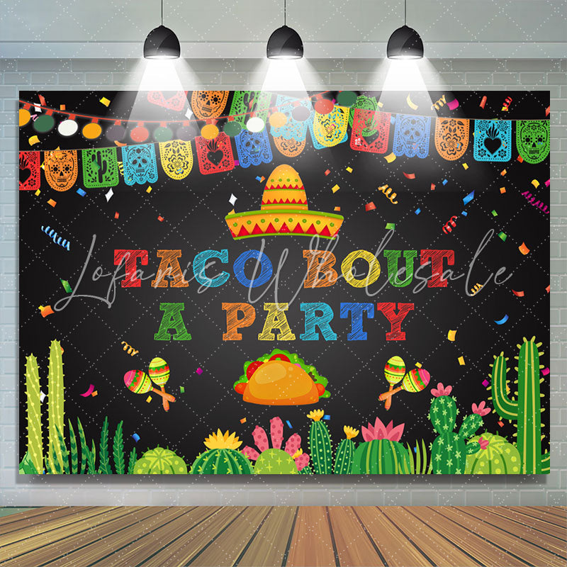 Lofaris Taco Bout A Party Succulents Fiesta Holiday Backdrop