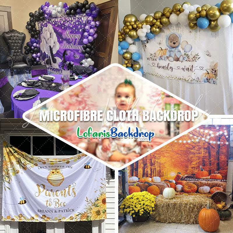 Lofaris Taco Bout Colorful Floral Wood Retirement Backdrop