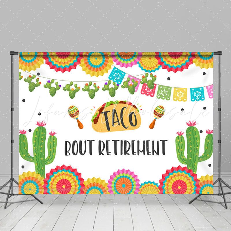 Lofaris Taco Bout Retirement Fiesta Holiday Backdrop For Women