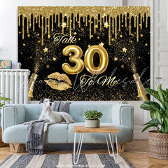 Lofaris Talk 30 To Me Celebration Sweet Birthday Backdrop