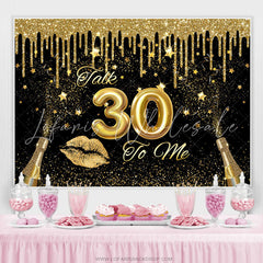 Lofaris Talk 30 To Me Celebration Sweet Birthday Backdrop