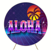 Tardezinha Aloha Round Backdrop for Tropical Celebration