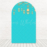 Teal Jasmine Arabian Dream Arch Backdrop For Princess Event