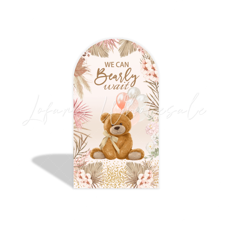 Teddy bear arch Birthday Party Arch Backdrop Wall Cloth Cover
