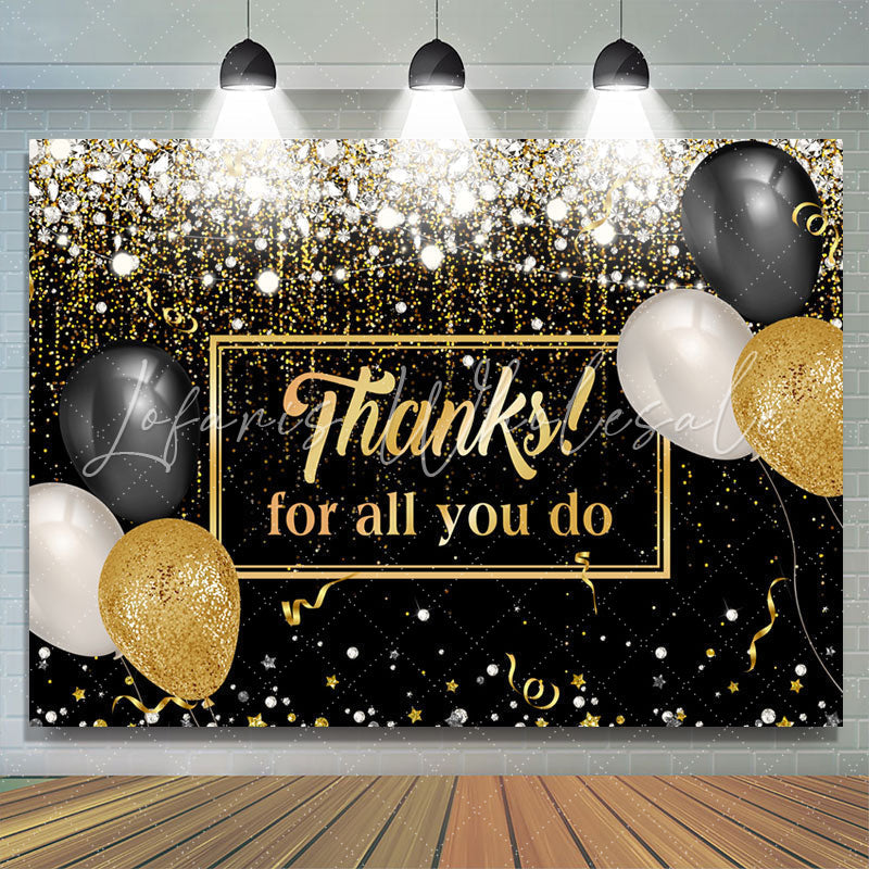 Lofaris Thanks For All You Do Balloon Thanksgiving Backdrop