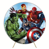 The Avengers Superhero Round Backdrop For Action-Packed Events