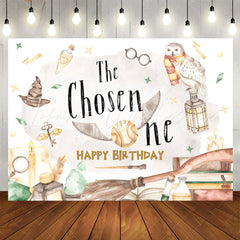 Lofaris The Chosen One Magical Owl Hogwarts Birthday Backdrop