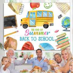Lofaris The End Of Summer Back To School Party Backdrop Banner