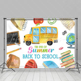 Lofaris The End Of Summer Back To School Party Backdrop Banner