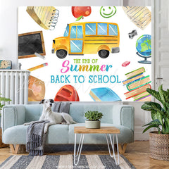 Lofaris The End Of Summer Back To School Party Backdrop Banner