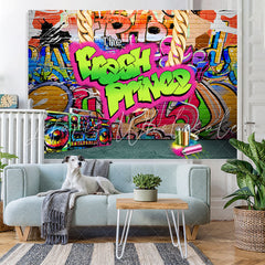 Lofaris The Fresh Prince Colorful Brick Baby Shower Backdrop