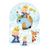 The Little Prince Themed Round Backdrop and Cylinders Kit for Events