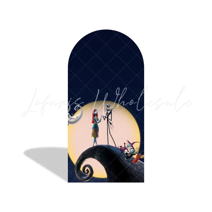 The Night Before Christmas Birthday Party Arch Backdrop Wall Cloth Cover