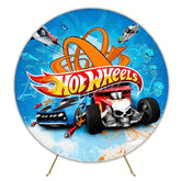 Thrilling Hot Wheels Round Backdrop For Racing Party Theme