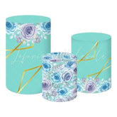 Tiffany Blue Floral Party Theme Themed Cover Cylinders Kit