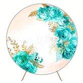 Tiffany Floral Elegant Round Backdrop for Special Event