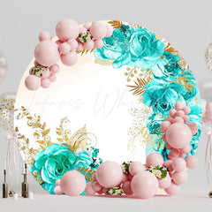 Tiffany Floral Elegant Round Backdrop for Special Event