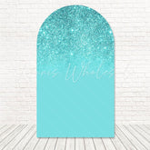 Tiffany Green Glitter Arch Backdrop for Soft and Glamorous Event Themes