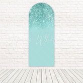 Tiffany Green Glitter Elegant Sparkling Celebration Arch Backdrop