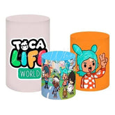 Toca Life World Gaming Fun Themed Cover Cylinders Kit