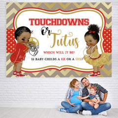 Lofaris Touchdowns Or Jutus Gender Reveal Baby Shower Backdrop