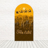 Town Elk Christmas Arch Backdrop For Cozy Winter Celebrations