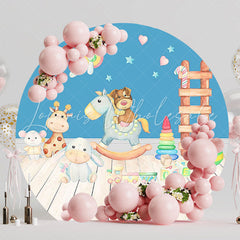 Toy Room Round Backdrop for Playful Celebration Theme