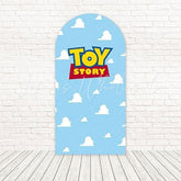 Toy Story Blue Cloud Fun Sky Arch Backdrop For Animated Birthday Party