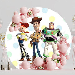 Toy Story Cartoon Adventure Round Backdrop For Fun Kid?¡¥s Party