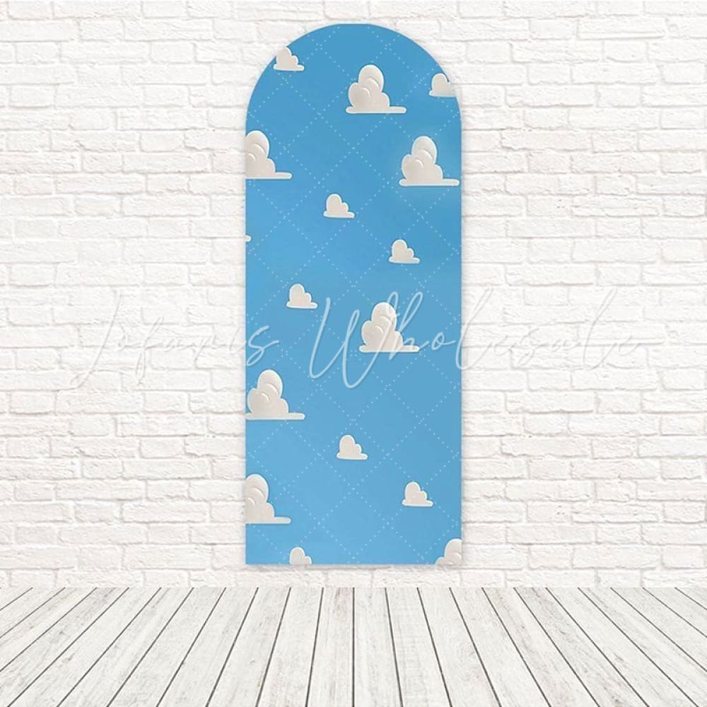 Toy Story Cloud Soft Animated Sky Arch Backdrop For Kids Birthday