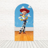 Toy Story Clouds Sky Joy Arch Backdrop For Animated Birthday Bash