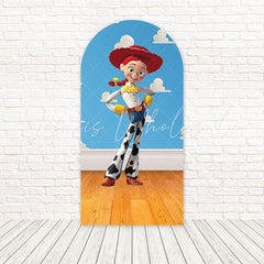 Toy Story Clouds Sky Joy Arch Backdrop For Animated Birthday Bash