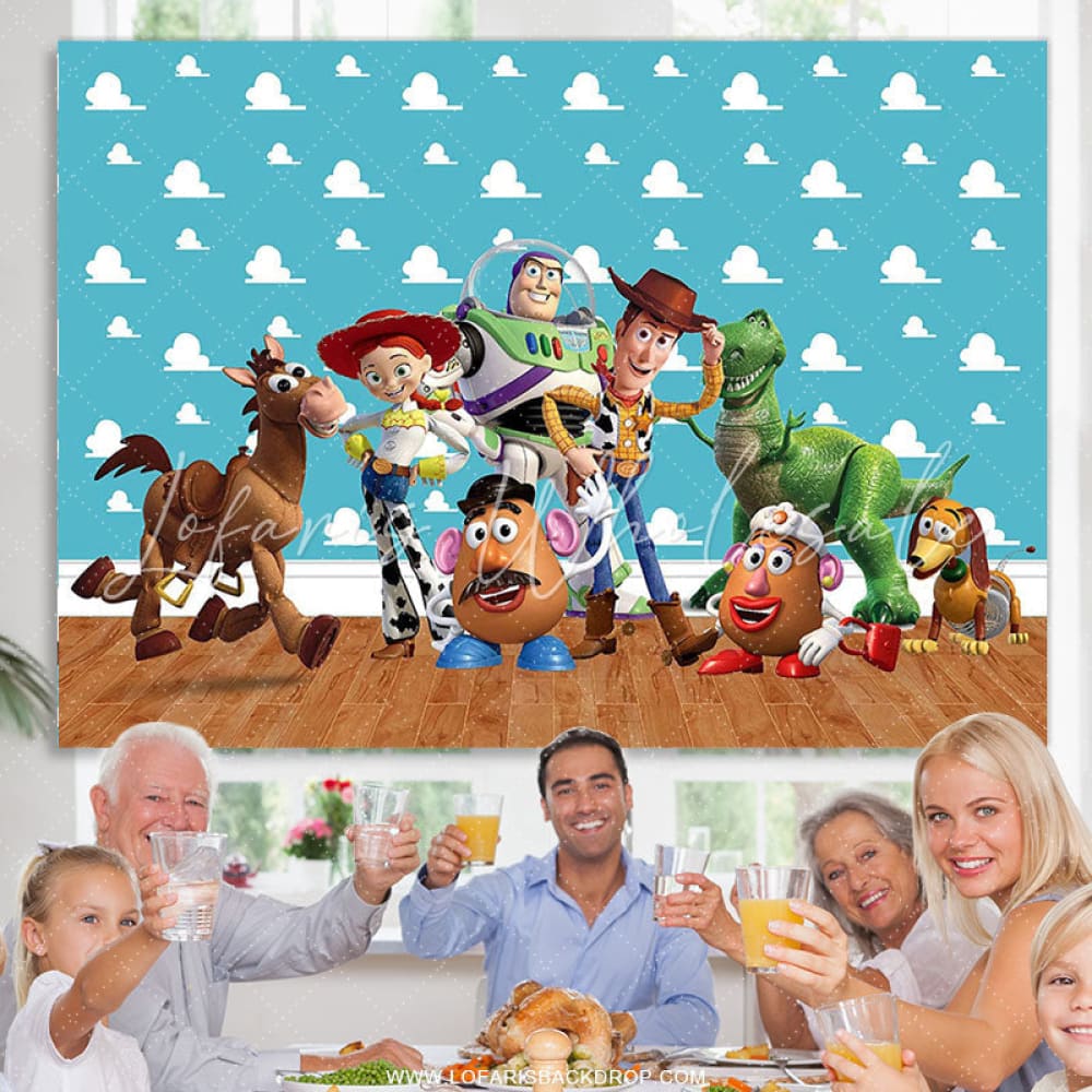 Lofaris Toy Story Photo For Kids Birthday Party Backdrop Decoration