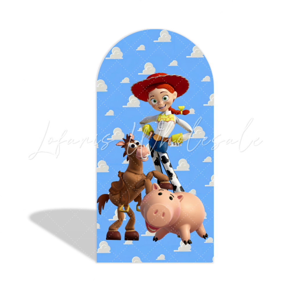 Toy Story Theme Birthday Party Arch Backdrop Wall Cloth Cover