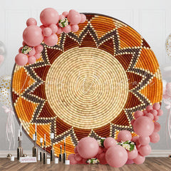 Lofaris Traditional Ethiopian Basket Round Backdrop Cover