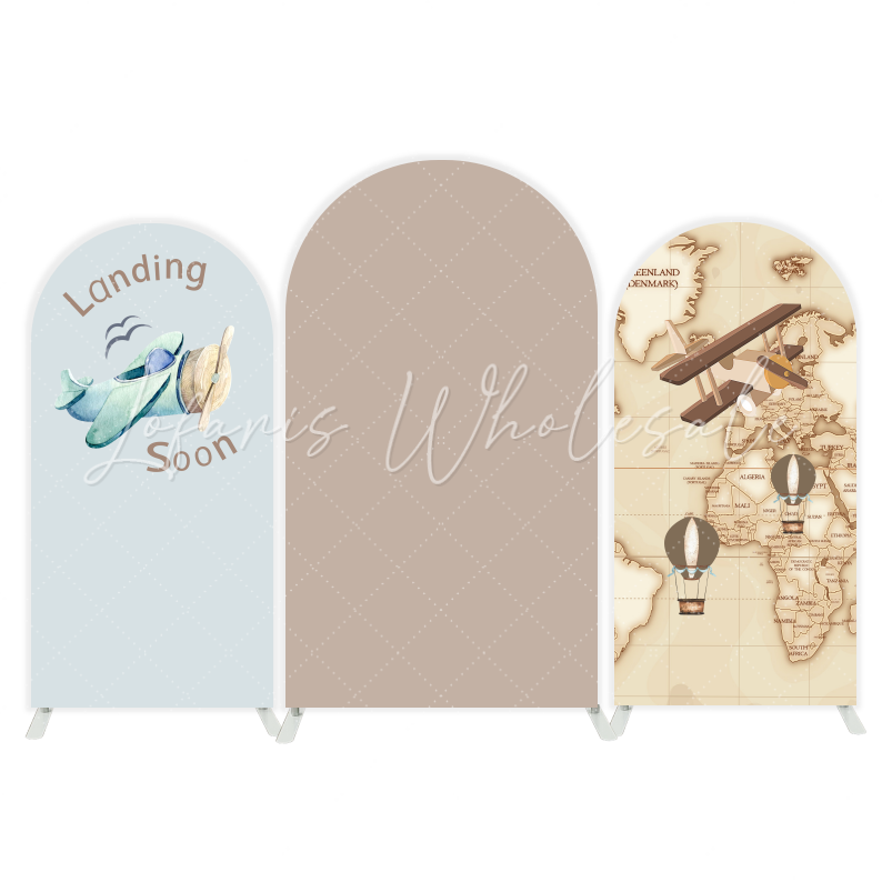Travel arch Birthday Party Arch Backdrop Wall Cloth Cover