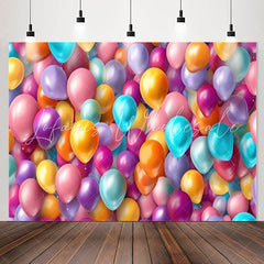Lofaris Trendy Colorful Balloons Vivid Birthday Backdrop