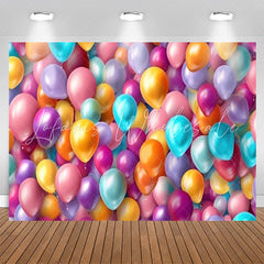 Lofaris Trendy Colorful Balloons Vivid Birthday Backdrop