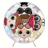 Trendy Lol Round Backdrop For Kids Party Celebration Fun