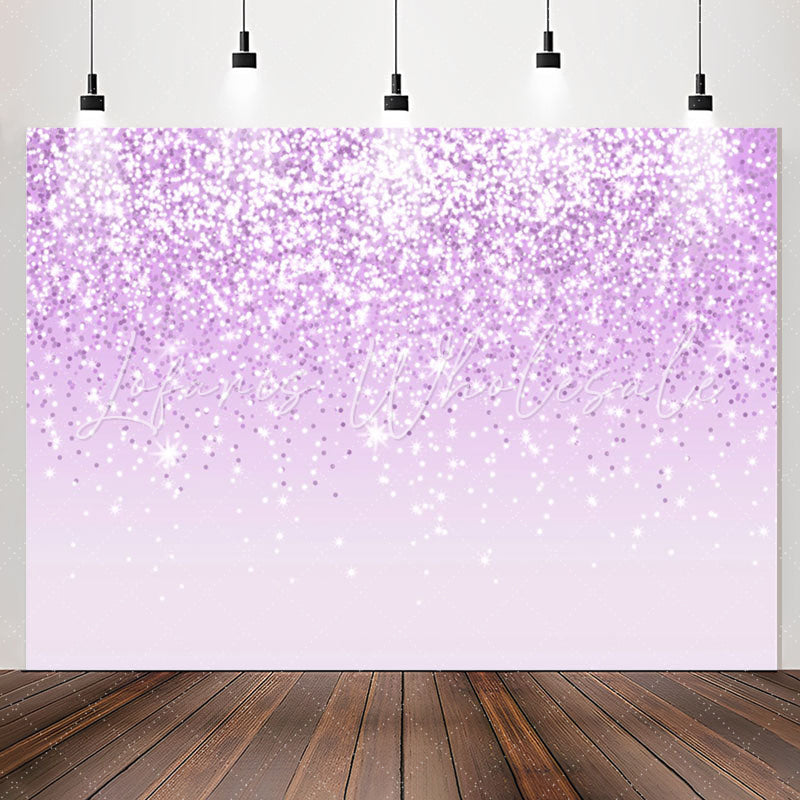 Lofaris Trendy Purple Glitter Light Bokeh Birthday Backdrop
