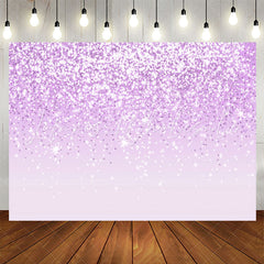 Lofaris Trendy Purple Glitter Light Bokeh Birthday Backdrop
