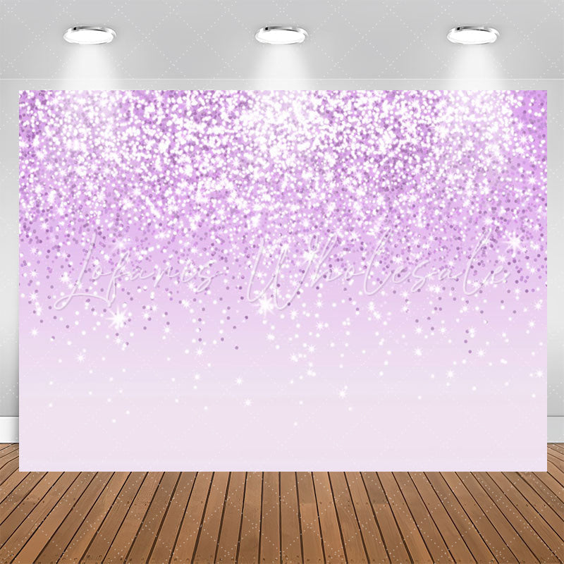 Lofaris Trendy Purple Glitter Light Bokeh Birthday Backdrop