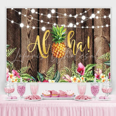 Lofaris Tropical Hawaiian Luau summer Backdrop for Party Decor