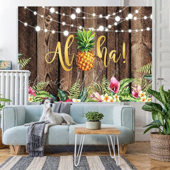 Lofaris Tropical Hawaiian Luau summer Backdrop for Party Decor