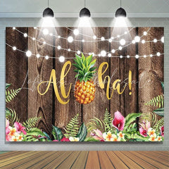 Lofaris Tropical Hawaiian Luau summer Backdrop for Party Decor