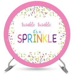 Lofaris Twinkle Its A Sprinkle Candy Round Birthday Backdrop