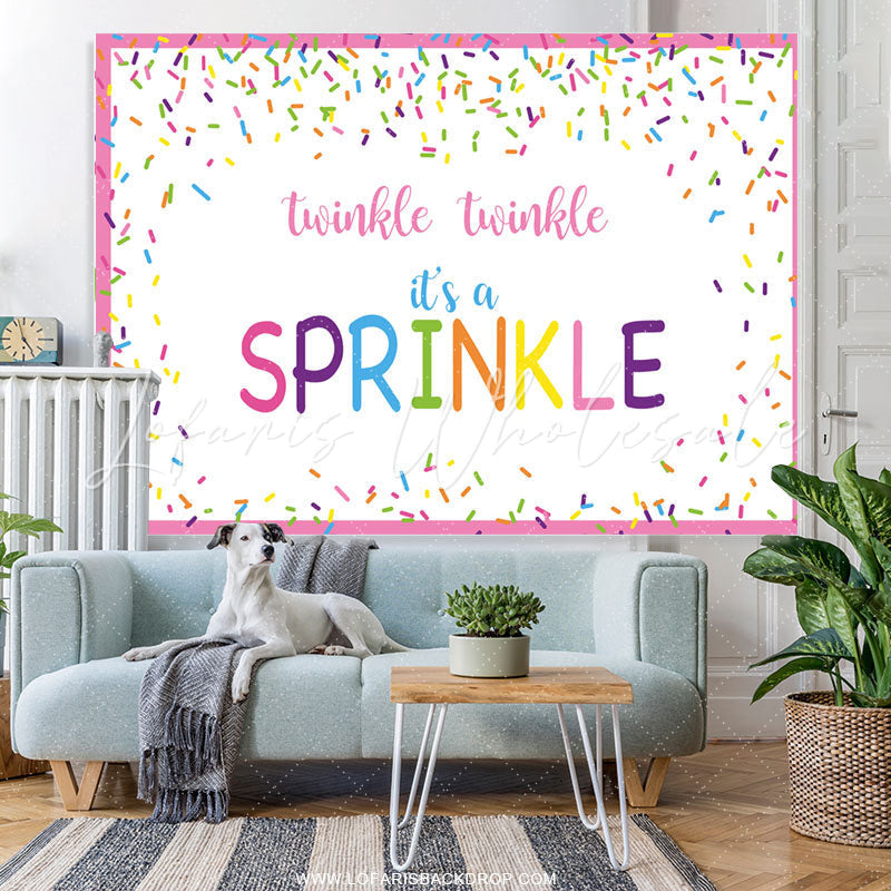 Lofaris Twinkle Its A Sprinkle Baby Shower Backdrop