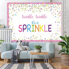 Lofaris Twinkle Its A Sprinkle Baby Shower Backdrop