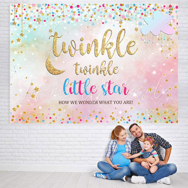 Lofaris Twinkle Little Star Bokeh Baby Shower Backrop